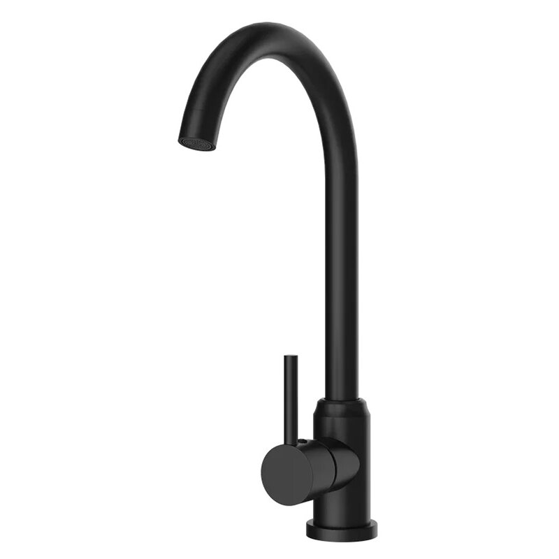 Изображение товара Смеситель для кухонной мойки Domaci Ливорно DMC02000BK, цвет черный матовый Изображение товара Смеситель для кухонной мойки Domaci Ливорно DMC02000BK, цвет черный матовый