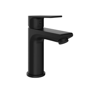 Изображение товара Смеситель для раковины Stworki Готланд S13010BK черный матовый однорычажный