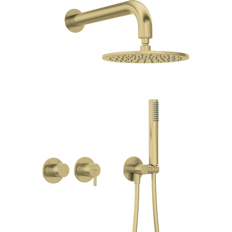 Изображение товара Душевая система Deante Silia NQS_R0YK золото брашированное 1500 мм