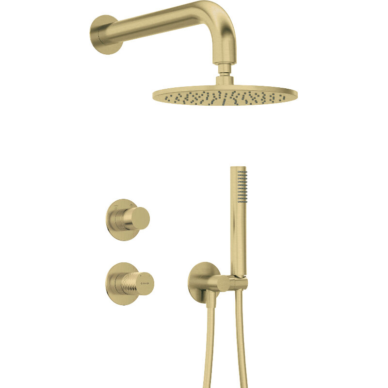 Изображение товара Душевая система Deante Silia Hexa NHS R9YK PVD золото брашированное 7 лет гарантия