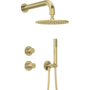 Изображение товара Душевая система Deante Silia Hexa NHS_R9YK, PVD золото брашированное