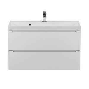 Изображение товара Тумба с раковиной Uperwood Tanos 291020228, 90 см, подвесная, белая матовая