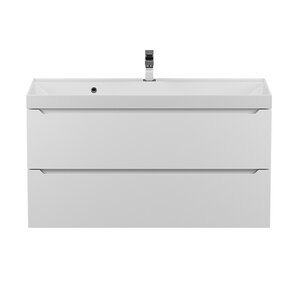 Изображение товара Тумба с раковиной Uperwood Tanos 291020229, 100 см, подвесная, белая матовая