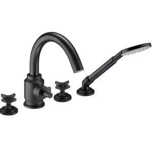 Изображение товара Смеситель на борт ванны Deante Temisto BQT_N14D, черный матовый