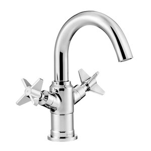 Изображение товара Смеситель для раковины Deante Temisto BQT_020D хром двухрычажный с подвижным аэратором