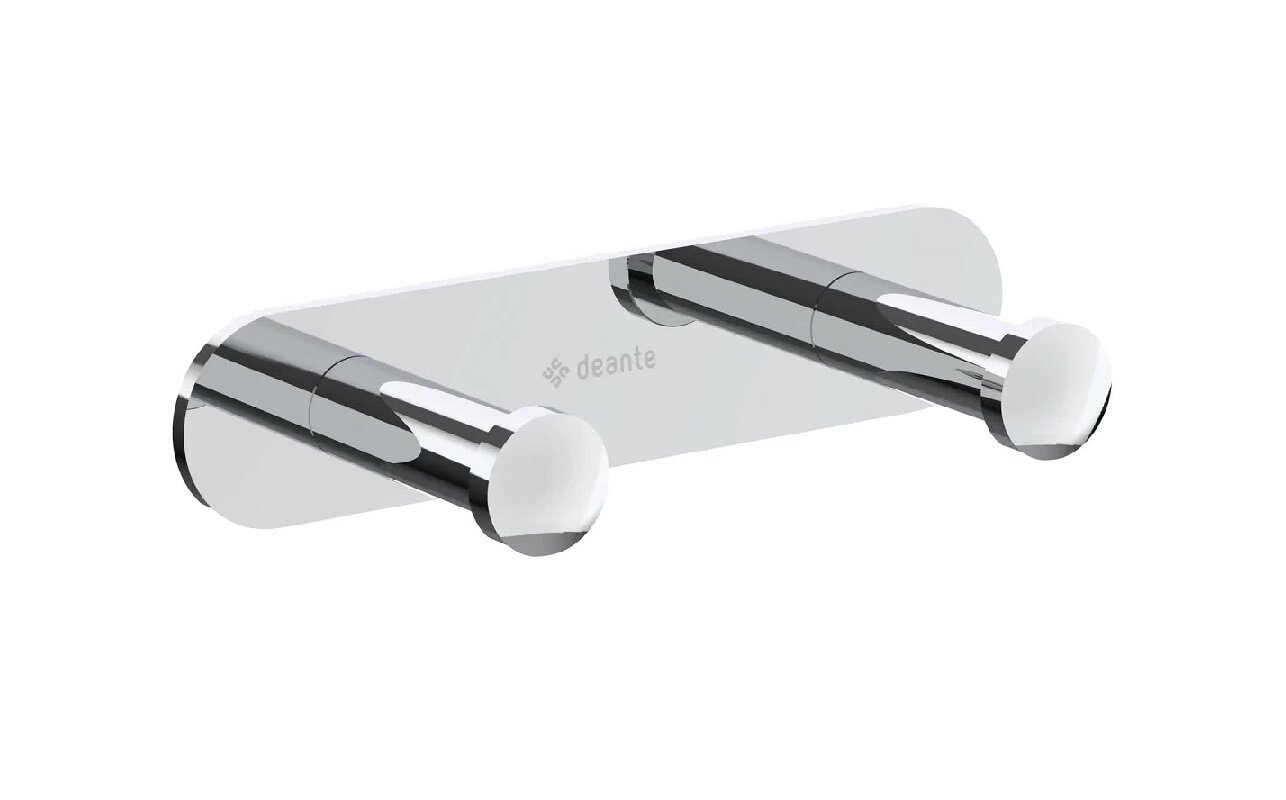 Изображение товара Крючок двойной Deante Jasmin ADJ_012L, на планке, хром