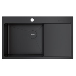 Изображение товара Мойка кухонная Omoikiri Akisame 86-L/R Side-GB 4997043/4997044, 86 см, крыло слева/справа, цвет графит