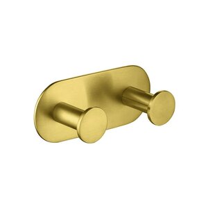 Изображение товара Вешалка с двумя крючками Timo Saona 13014/20 золото шлифованное настенная