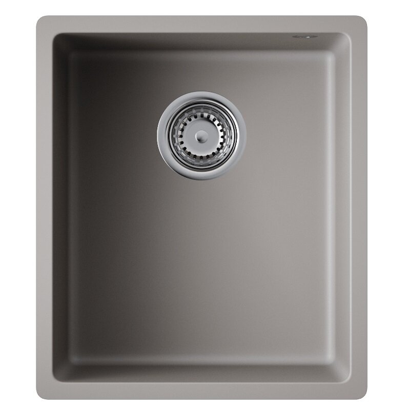 Изображение товара Кухонная мойка Omoikiri Bosen 38-U-GR из Tetogranit серого цвета Изображение товара Кухонная мойка Omoikiri Bosen 38-U-GR из Tetogranit серого цвета