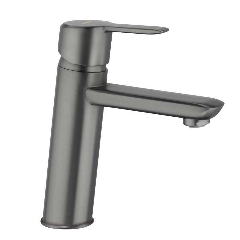 Изображение товара Смеситель для раковины Deante Arnika BQA_D20M титановый с аэратором габарит 118 мм