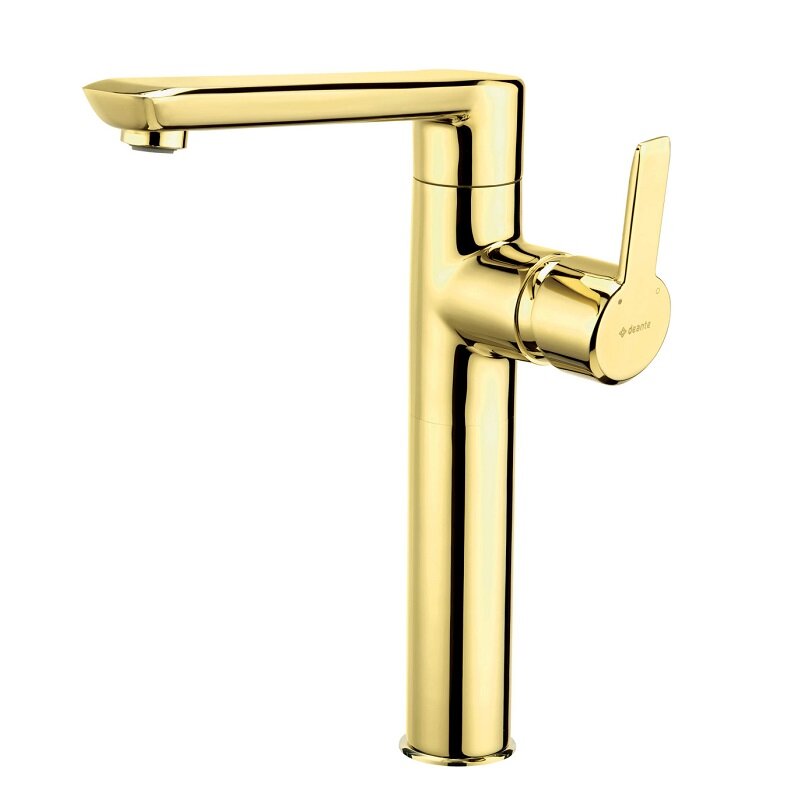 Изображение товара Смеситель для раковины Deante Arnika BQA_Z20K золото однорычажный поворотный