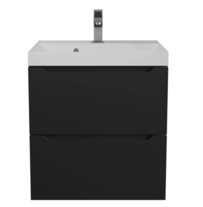 Изображение товара Тумба с раковиной Uperwood Tanos New 50 см подвесная черная матовая
