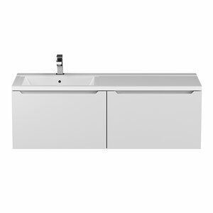 Изображение товара Тумба под раковину Uperwood Tanos-Cosmos 291021016/291021017, 120 см, подвесная, чаша слева/справа, белая матовая