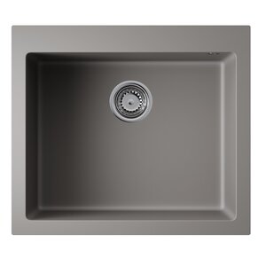 Изображение товара Кухонная мойка Omoikiri Bosen 57A-GR из Artceramic, серый, 57 см