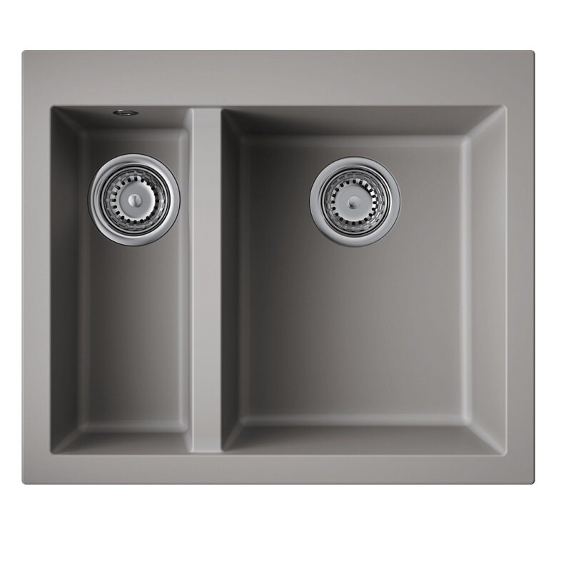 Изображение товара Мойка кухонная Omoikiri Bosen 59-2-GR 4993558 59 см серый