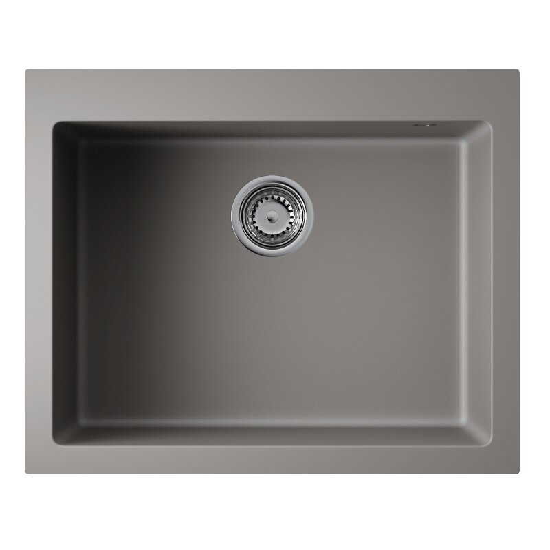 Изображение товара Кухонная мойка Omoikiri Bosen 61A-GR 4993825 из Artceramic 61 см ленинградский серый