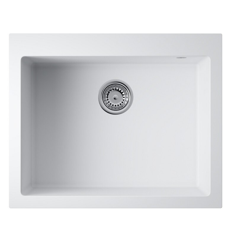 Изображение товара Кухонная мойка Omoikiri Bosen 61A-WH белая Artceramic, 61 см, встроенная