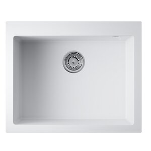 Изображение товара Кухонная мойка Omoikiri Bosen 61A-WH белая Artceramic, 61 см, встроенная