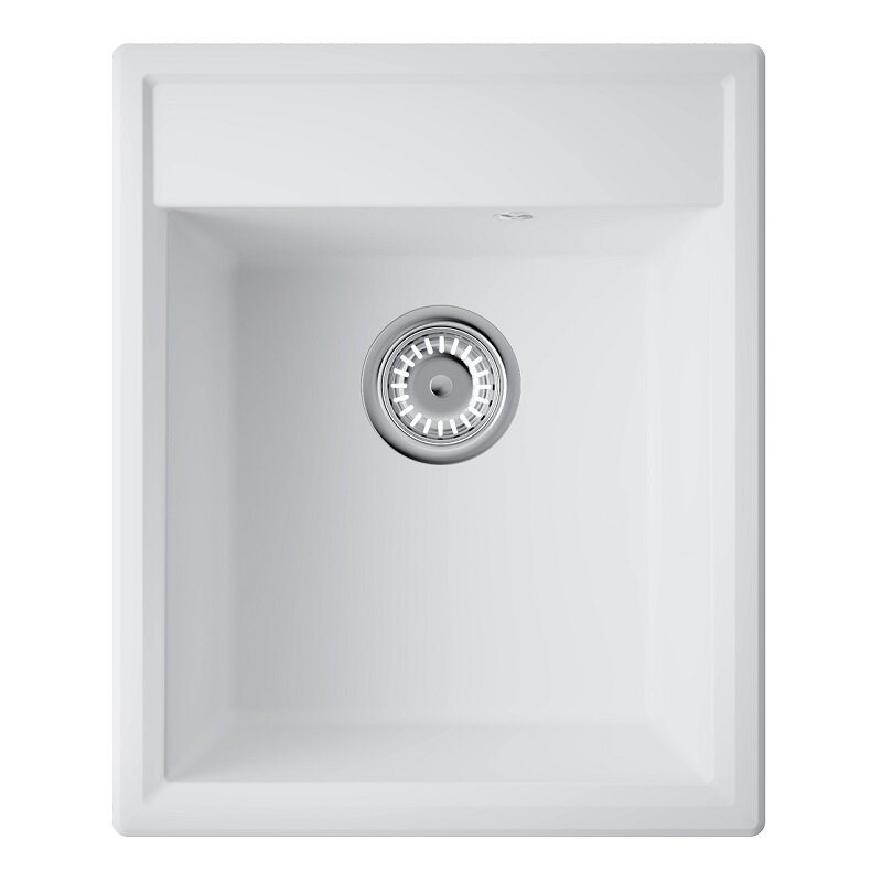 Изображение товара Кухонная мойка Omoikiri Daisen 42-WH из Artgranit белая 42 см с установкой сверху