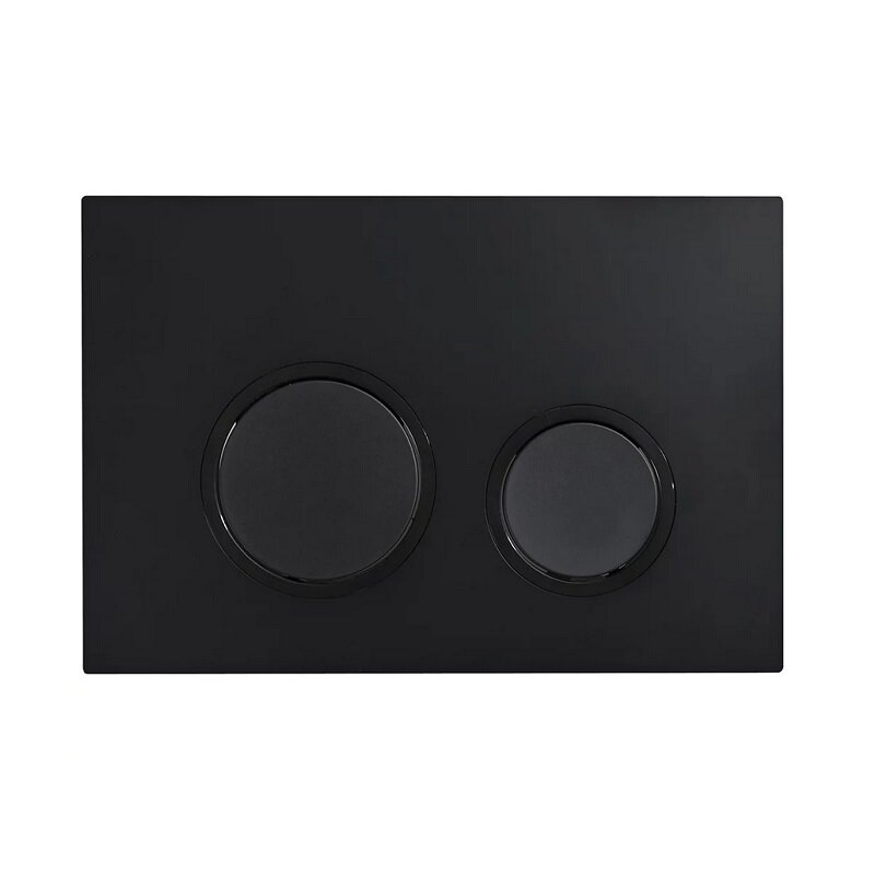 Изображение товара Клавиша смыва Veconi Flush FLV11-B, механическая, черный матовый, кайма черная Изображение товара Клавиша смыва Veconi Flush FLV11-B, механическая, черный матовый, кайма черная