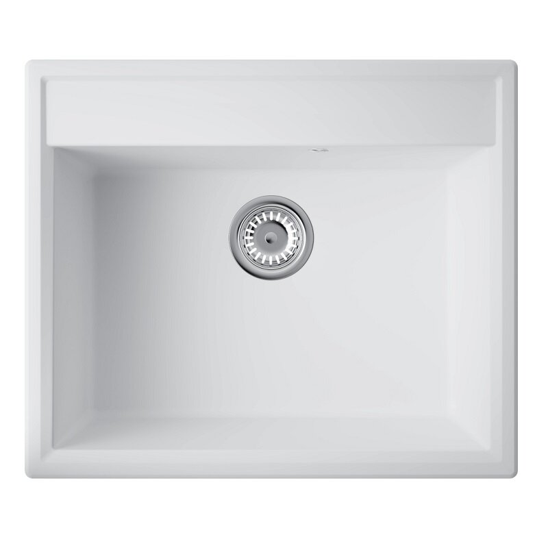 Изображение товара Кухонная мойка Omoikiri Daisen 60-WH из Artgranit белая с комплектом Изображение товара Кухонная мойка Omoikiri Daisen 60-WH из Artgranit белая с комплектом