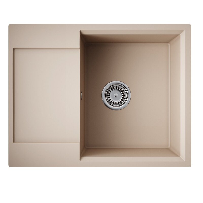 Изображение товара Кухонная мойка Omoikiri Daisen 65T-SA 4993520 бежевый из Tetogranit 65 см