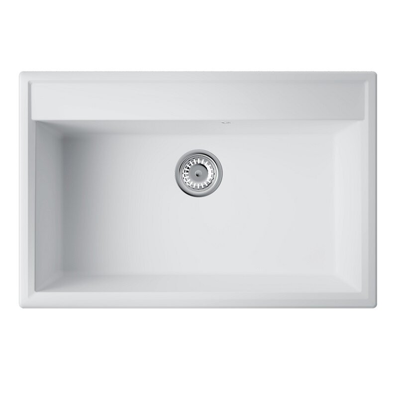 Изображение товара Кухонная мойка Omoikiri Daisen 77-WH 77 см белая из Artgranit Прямая
