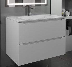 Изображение товара Тумба с раковиной Uperwood Tanos-Next 290000010, 80 см, подвесная, белая матовая