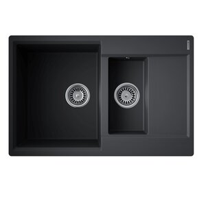 Изображение товара Кухонная мойка Omoikiri Daisen 78-2T-BL 4993535, 78 см, цвет черный