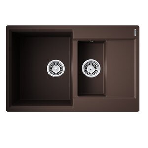 Изображение товара Кухонная мойка Omoikiri Daisen 78-2T-DC 4993534 темный шоколад 78 см
