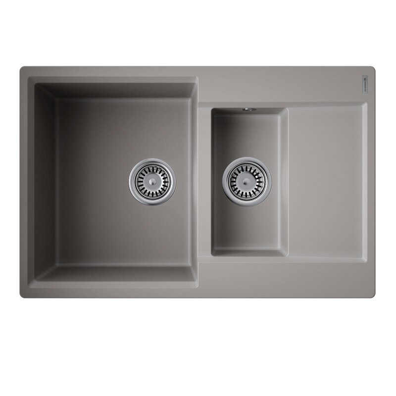 Изображение товара Кухонная мойка Omoikiri Daisen 78-2T-GR в цвете leningrad grey