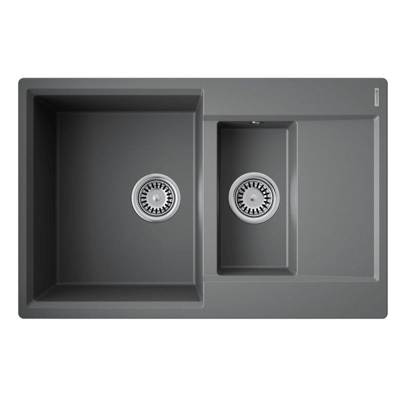 Изображение товара Кухонная мойка Omoikiri Daisen 78-2T-PL 4993533 78 см платина