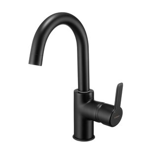 Изображение товара Смеситель для раковины Deante Arnika BQA_N24M черный матовый с поворотным изливом