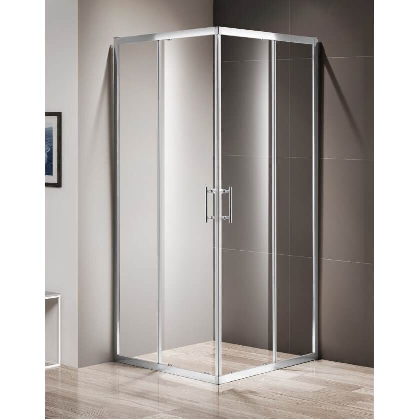 Изображение товара Душевой уголок Cezares Momento-A-2-90-C-Cr 90x90 см стекло прозрачное алюминий хром