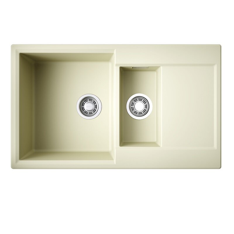 Изображение товара Кухонная мойка Omoikiri Daisen 86-2-BE 86 см ваниль матовая