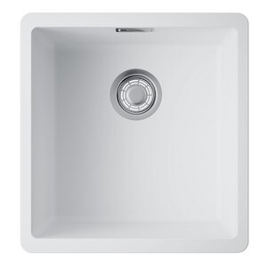 Изображение товара Кухонная мойка Omoikiri Kata 40-U-WH из Artgranit белая 420x400 мм