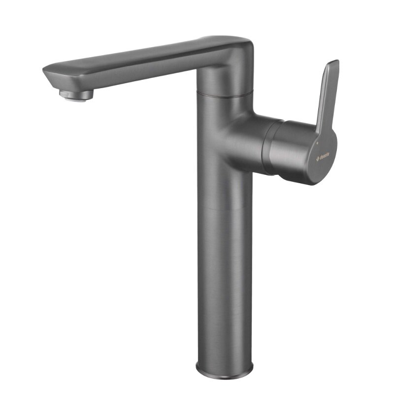 Изображение товара Смеситель для раковины Deante Arnika BQA_D21K с донным клапаном титановое покрытие
