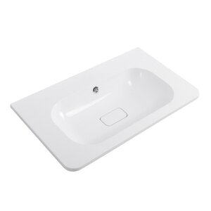 Изображение товара Раковина Cezares Relax CZR-800/480-LV-MR-NV-W0 80 см из искусственного камня белая