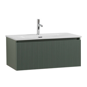 Изображение товара Тумба под раковину BelBagno UNO-1000-1C-SO-VO 100 см, подвесная, эмаль еловая матовая