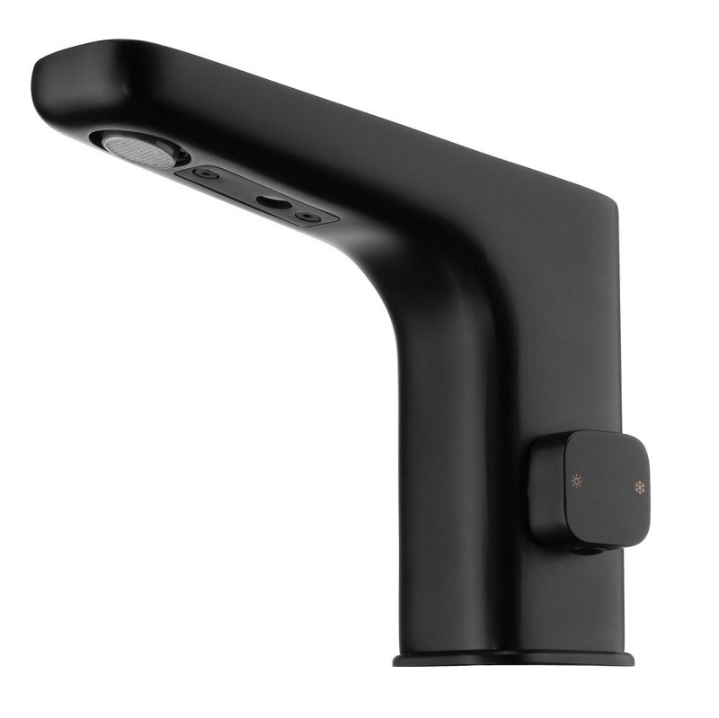 Изображение товара Сенсорный смеситель для раковины Deante Hiacynt BQH_N29R черный матовый современный дизайн