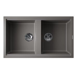 Изображение товара Кухонная мойка Omoikiri Kitagawa 86-2-GR из Artceramic, 86 см, серый