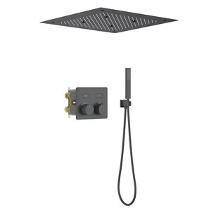 Изображение товара Душевая система Timo Petruma SX-5209/03SM термостатическая черный матовый встроенная