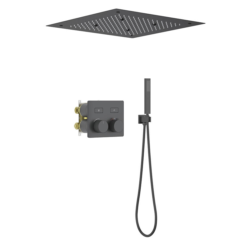 Изображение товара Душевая система Timo Petruma SX-5209/03SM термостатическая, цвет черный матовый Изображение товара Душевая система Timo Petruma SX-5209/03SM термостатическая, цвет черный матовый