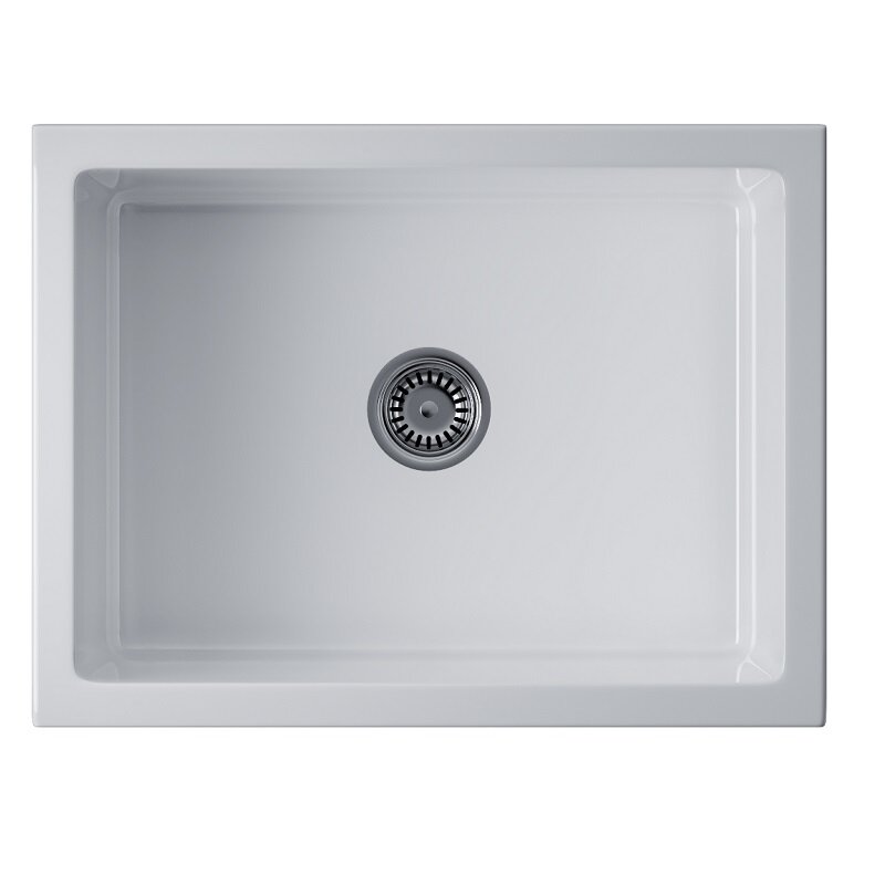 Изображение товара Кухонная мойка Omoikiri Mikura 61-WH 4993257 белая глянцевая NATCERAMIC