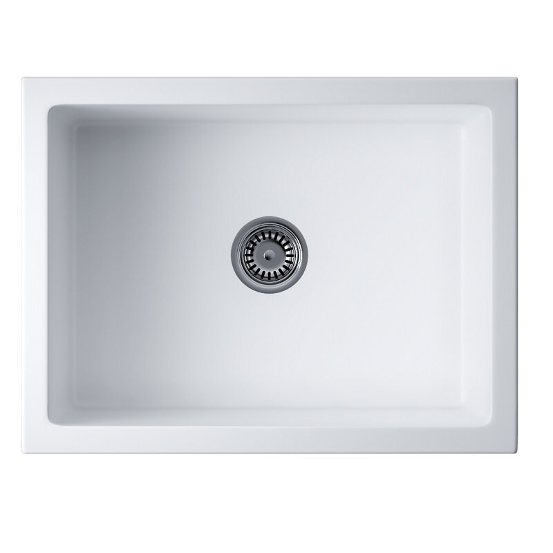 Изображение товара Кухонная мойка Omoikiri Mikura 61-WH 61 см белый матовый с двумя фасадами