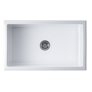 Изображение товара Кухонная мойка Omoikiri Mikura 76-WH из NATCERAMIC, белая глянцевая