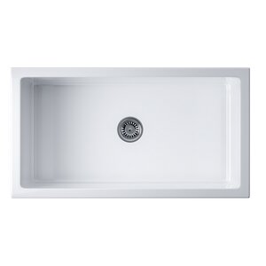 Изображение товара Мойка кухонная Omoikiri Mikura 83-WH 4993259, 84 см, цвет белый глянцевый