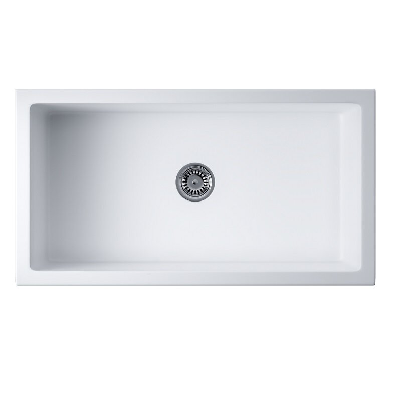 Изображение товара Кухонная мойка Omoikiri Mikura 83-WH из NATCERAMIC белая матовая