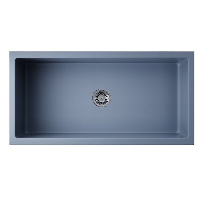 Изображение товара Кухонная мойка Omoikiri Mikura 91-SB, NATCERAMIC, smoky blue, 91 см