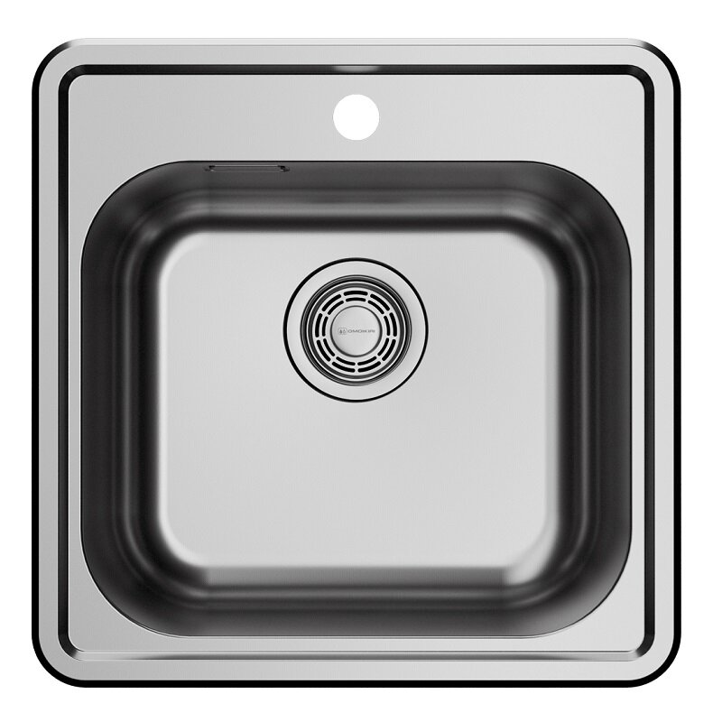 Изображение товара Мойка кухонная Omoikiri Notoro 48-SI 4997437, 48 см, цвет silver matt